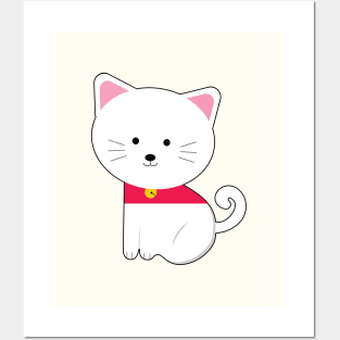 🔥 Happy Cute Kitten - Funny Cat Design Posters and Art